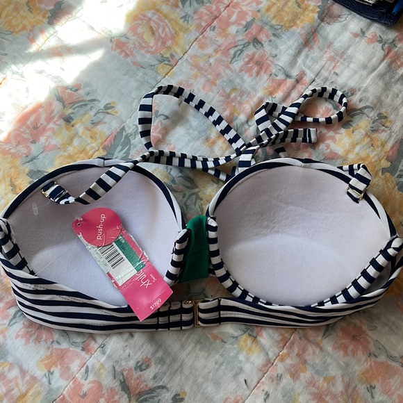 Target Xhilaration striped swimsuit top - Picture 3 of 3